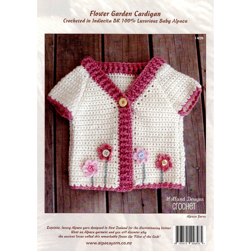 Crocheted Flower Garden Cardigan 1405