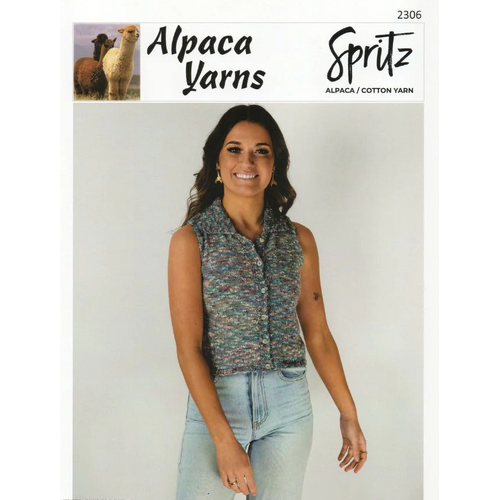 Alpaca Yarns Spritz Polo Cardi Knitting Pattern