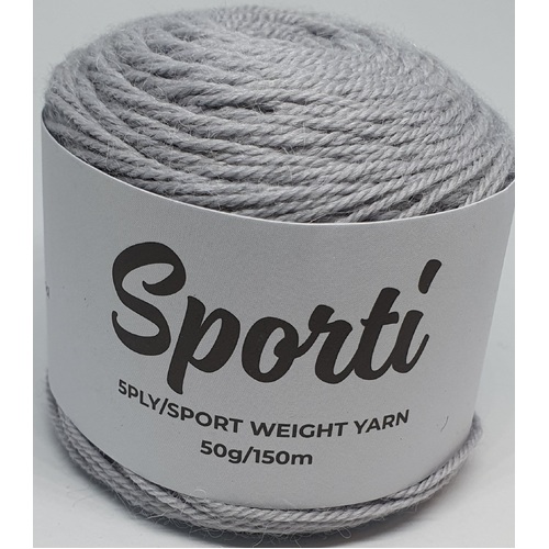 Alpaca Yarns - Sporti 5 Ply Sport Weight Yarn Colour 9479 Silver