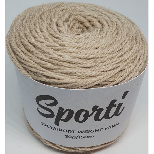 Alpaca Yarns - Sporti 5 Ply Sport Weight Yarn Colour 207 Oatmeal