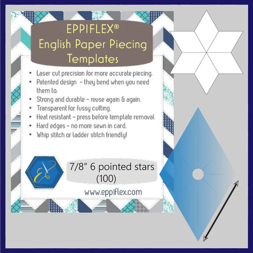 English Paper Piecing Template - 7/8" 60? Diamonds - 100 Pieces