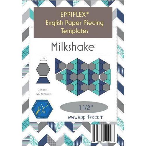 English Paper Piecing Template - Milkshake 1 1/2"