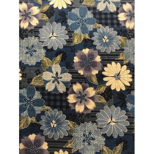 Fabric - Array of Traditional Japanese Floral Motifs