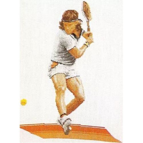 Tennis Player - Counted Cross Stitch Kit