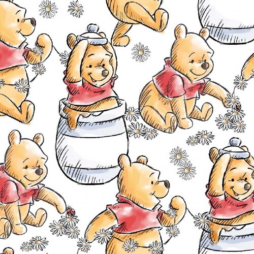 Fabric Pooh Classic 30160 102