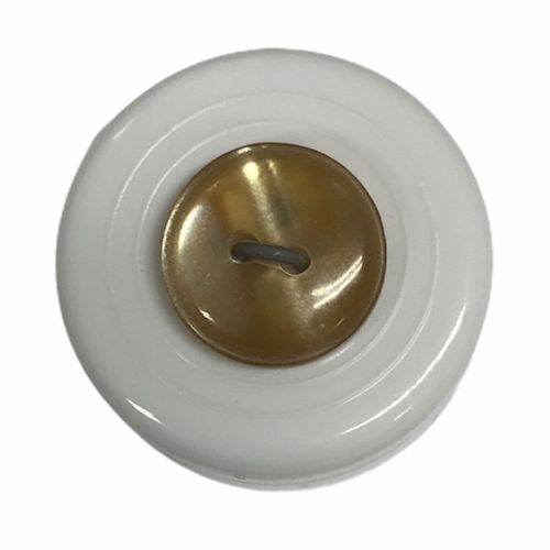 Button - 15mm Gold Brown 