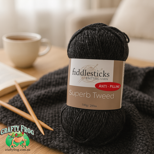 Fiddlesticks Superb Tweed 10 Ply – 100% Anti-Pill Acrylic