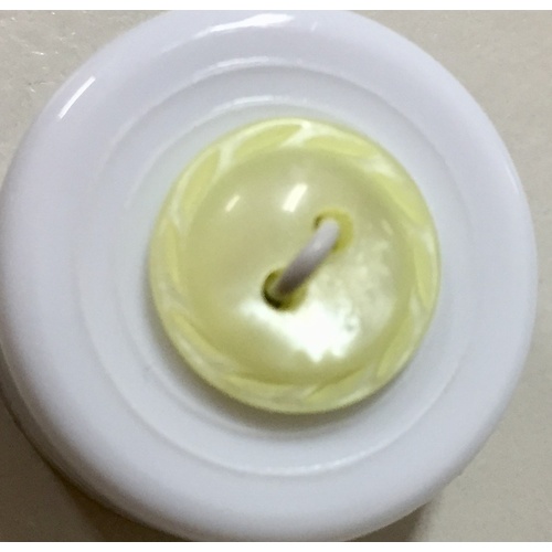 Button - 13mm Lemon