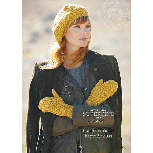 451 - Fisherman's Rib Beret & Mitts
