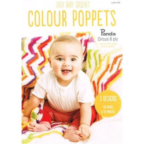 Panda Easy Baby Crochet Colour Poppets