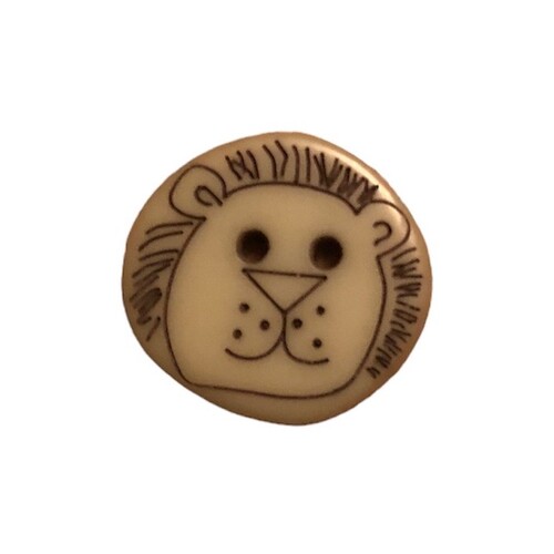 Button - 16mm Button - Coco Lion