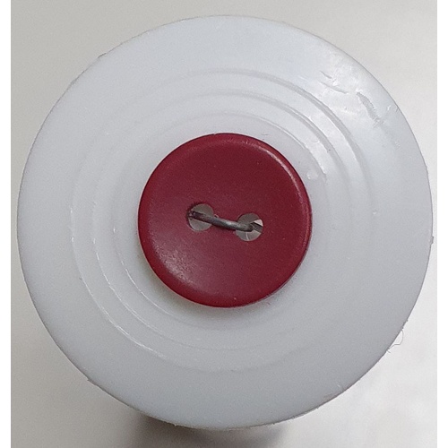 Button - 12mm Red