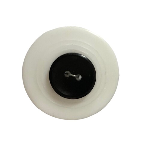 Button - 14mm 2 Hole Black