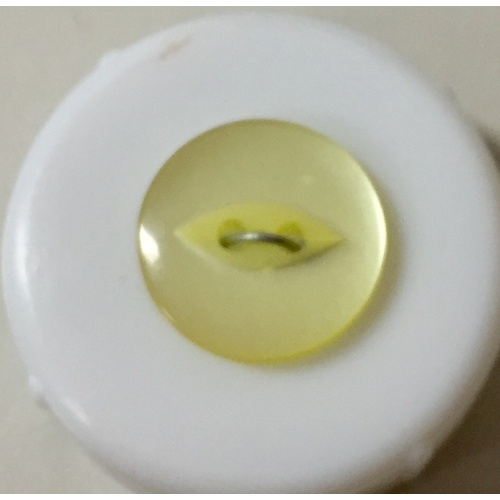 Button - 14mm Light Lemon