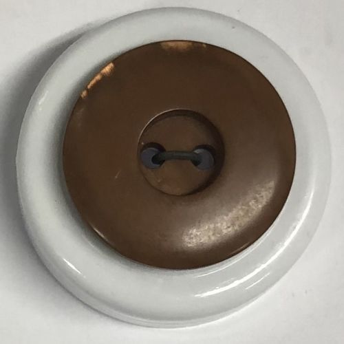 Button - 21mm Brown