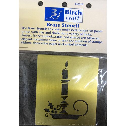 Stencil - Brass Candle BS-060