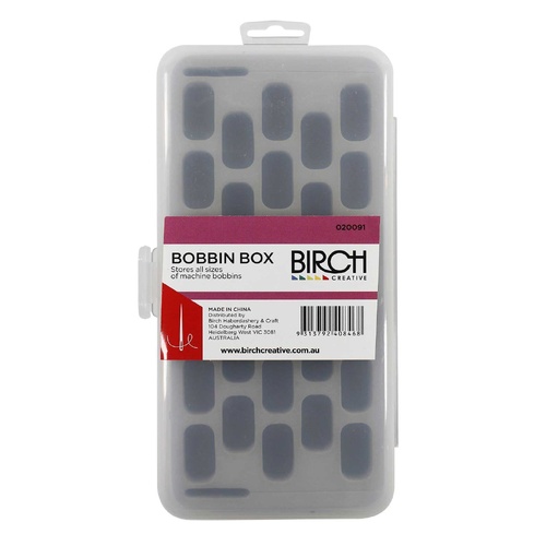 Birch Machine Bobbin Storage Box – Holds 28