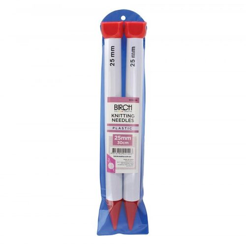 Birch Knitting Needles 30cm - 25mm