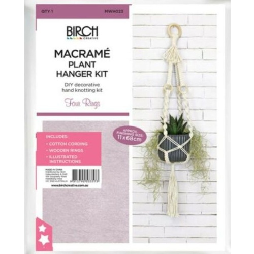 Macrame Plant Hanger Kit MWH021