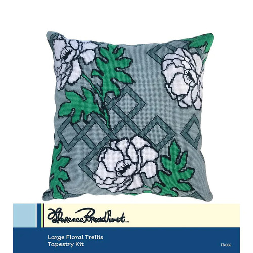 Florence Broadhurst Large Floral Trellis Tapestry Kit