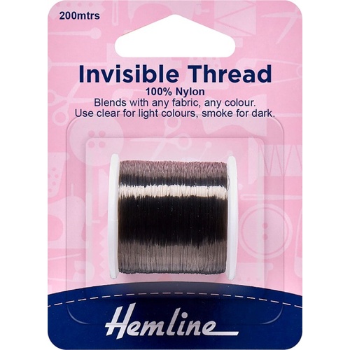 Hemline Invisible Thread - Smoke