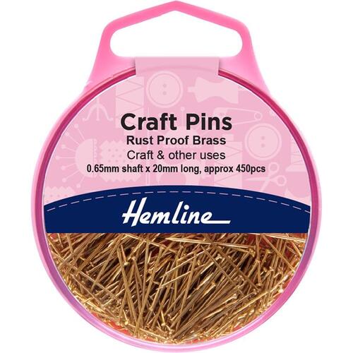 Hemline Brass Craft Pins