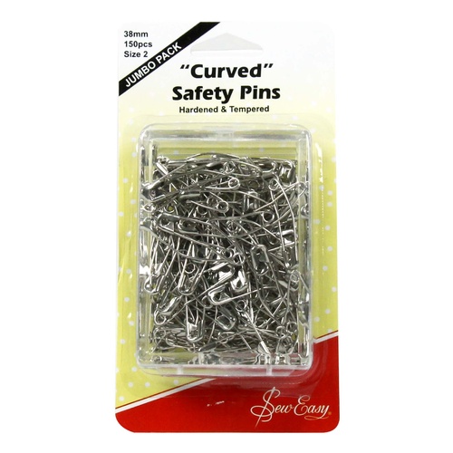 Sew Easy Curved Safety Pins 150pcs