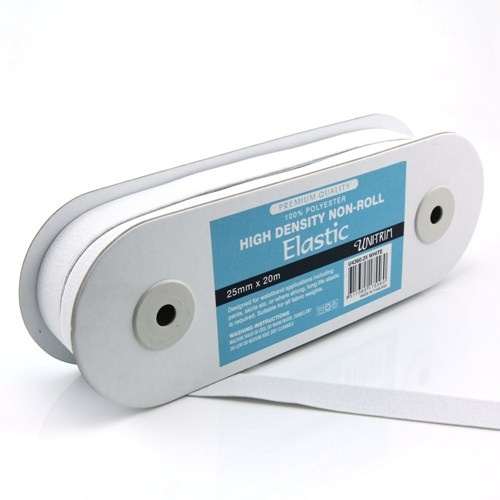 Uni-Trim Elastic White 25mm