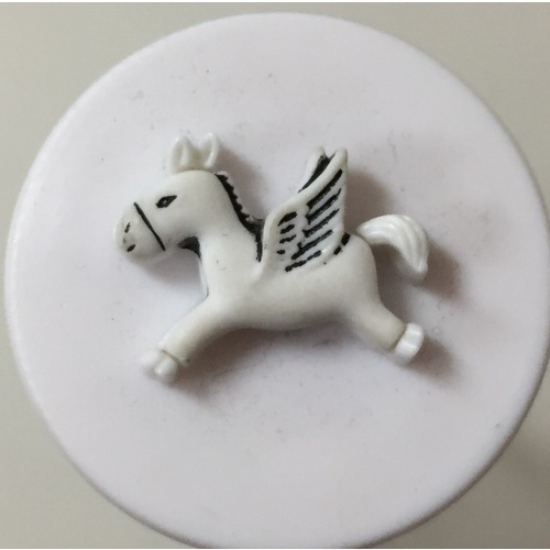 Button - 21mm Pegasus White