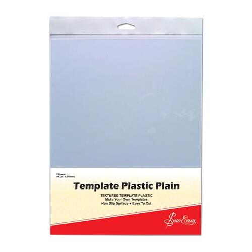 Sew Easy Plastic Template – 2 x A4 Plain Sheets