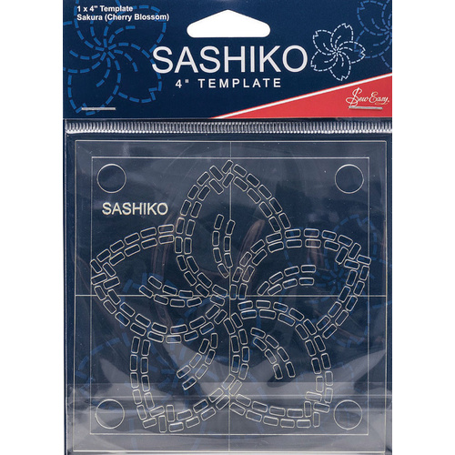 Sashiko Template 4" Sakura (Cherry Blossom)