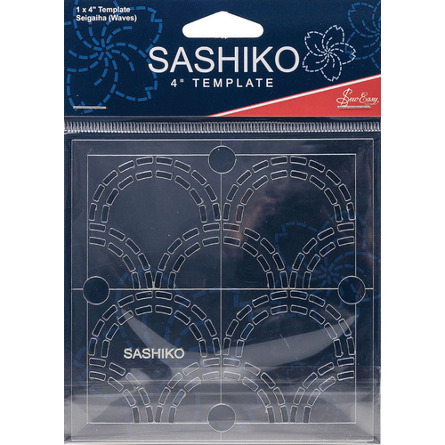 Sashiko Template 4" Seigaiha (Waves)