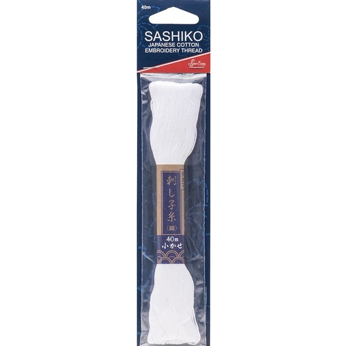 Sashiko Cotton Embroidery Thread White