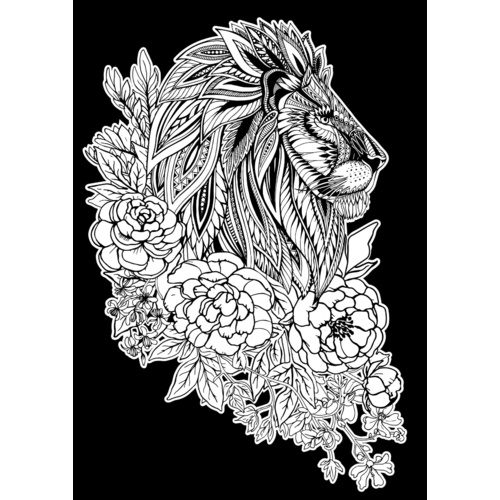 Velvet Poster Art - Lion