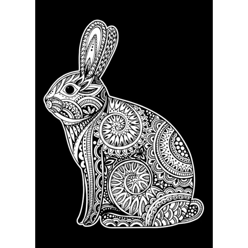 Velvet Poster Art - Rabbit