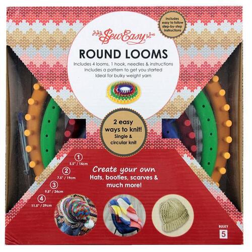 Sew Easy Round Looms - Includes 4 Looms