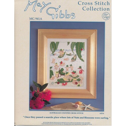 At The Seaside - a May Gibbs Counted Cross Stitch Kit 