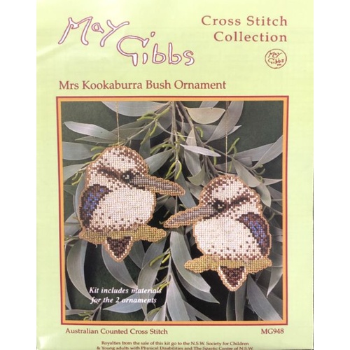 May Gibbs Mrs Kookaburra Bush Ornament Kit - MG948
