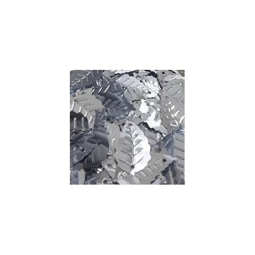 Bead - Sequin Leaves 9gms Silver