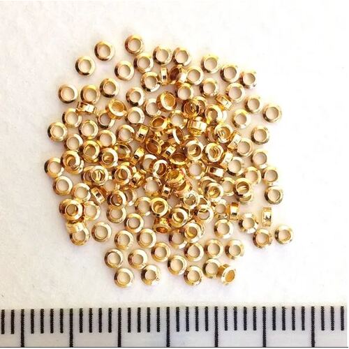 Arbee Crimp Rings 2mm Gold 50pk