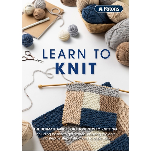 Patons Learn to Knit Guidebook Book 1249