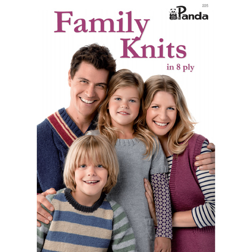 Panda Family Knits in 8 Ply #225