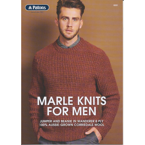 Marle Knits for Men Patons 8 Ply 0051