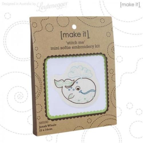 Stitch Me Mini Softie Embroidery Kit - Jonah Whale 585190