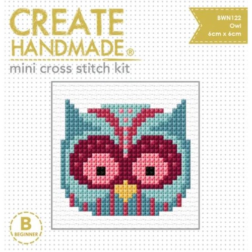Mini Cross Stitch Kit - Owl BWN122