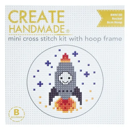 Rocket Mini Cross Stitch Kit BWN150