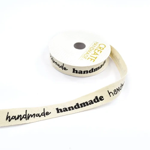 Handmade Printed Cotton Ribbon 16mm x 5m