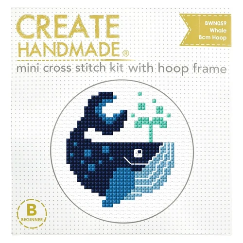 Whale Mini Cross Stitch Kit BWN059