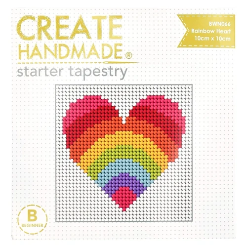 Rainbow Heart Starter Tapestry Kit BWN066
