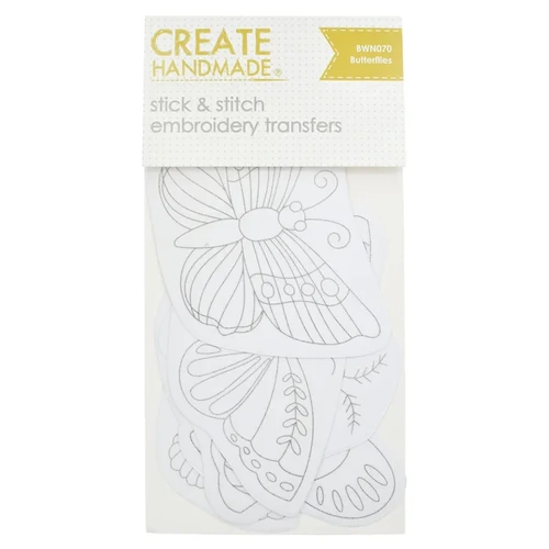 Butterflies Stick & Stitch Embroidery Transfers